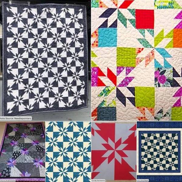 7 Two Color Quilt Patterns Free Image