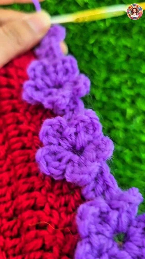 Vibrant Crocheted Floral Border Project