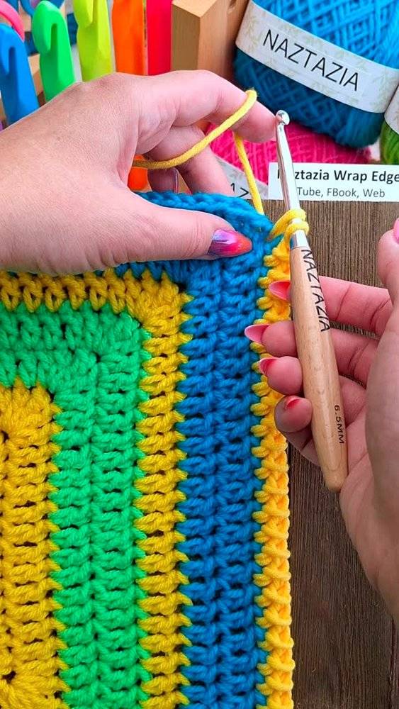 Vibrant Striped Crochet Sampler Project