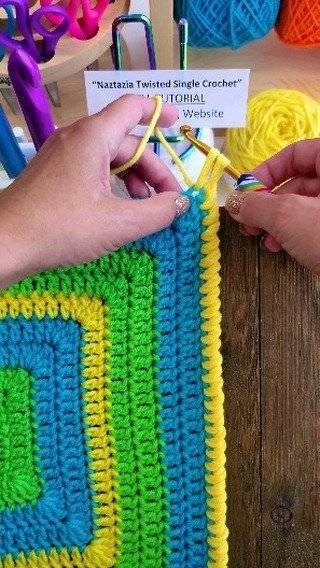 20 Crochet Braid Border Patterns Vibrant Striped Crochet Square Tutorial