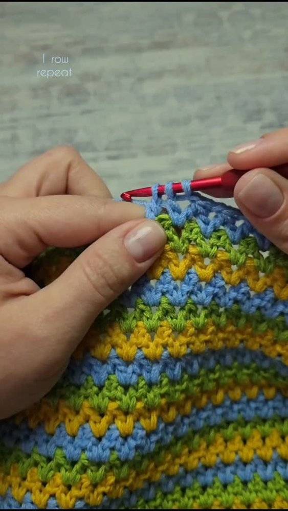 Vibrant Striped Crochet Stitch Pattern