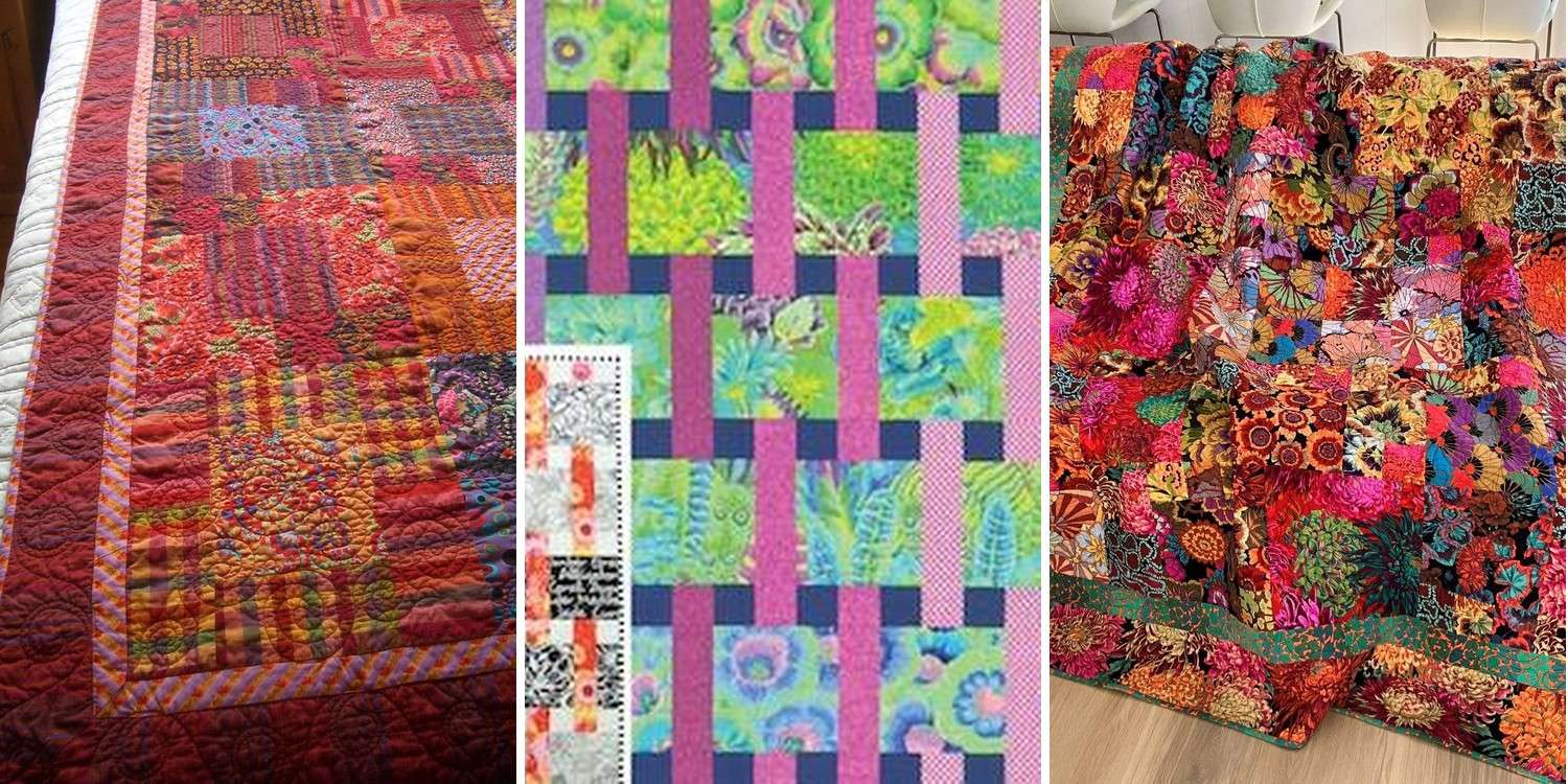 13 Kaffe Fassett Jelly Roll Quilt Patterns