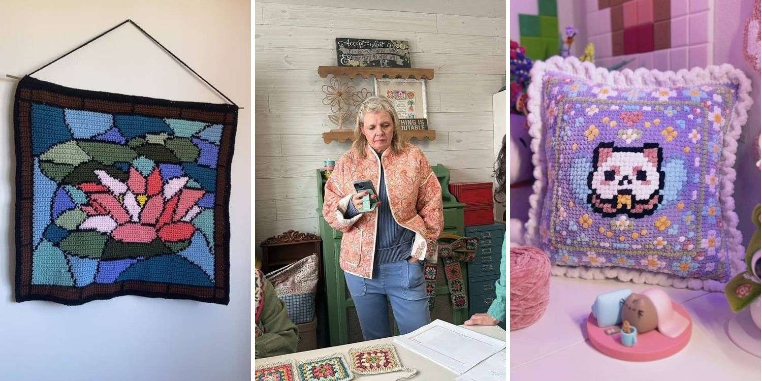 25 Stained Glass Crochet Blanket Patterns