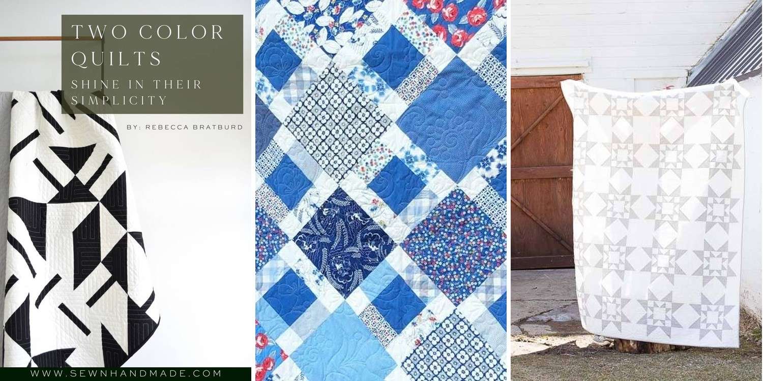 7 Two Color Quilt Patterns Free