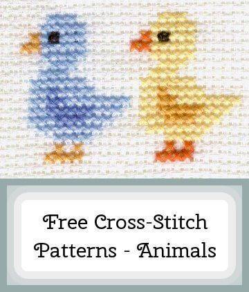 Adorable Baby Bird Cross-Stitch Duo