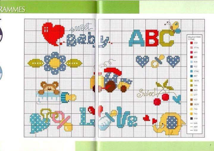 Adorable Baby Cross Stitch Patterns Collection