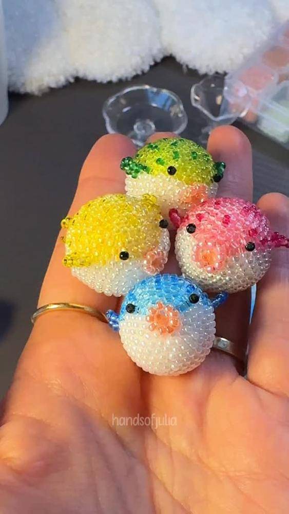 13 Things To Do With Beads Adorable Beaded Pufferfish Charms