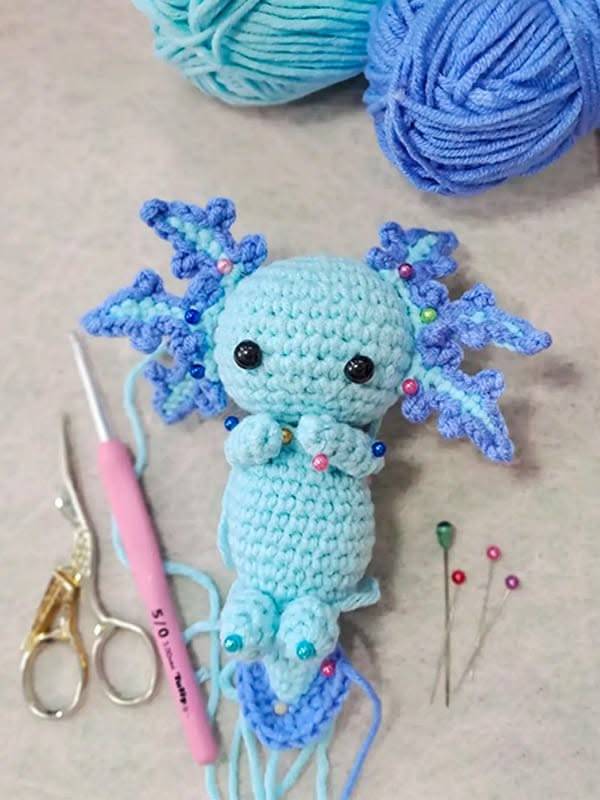 30 Axolotl Crochet Patterns Adorable Crochet Axolotl Amigurumi Toy