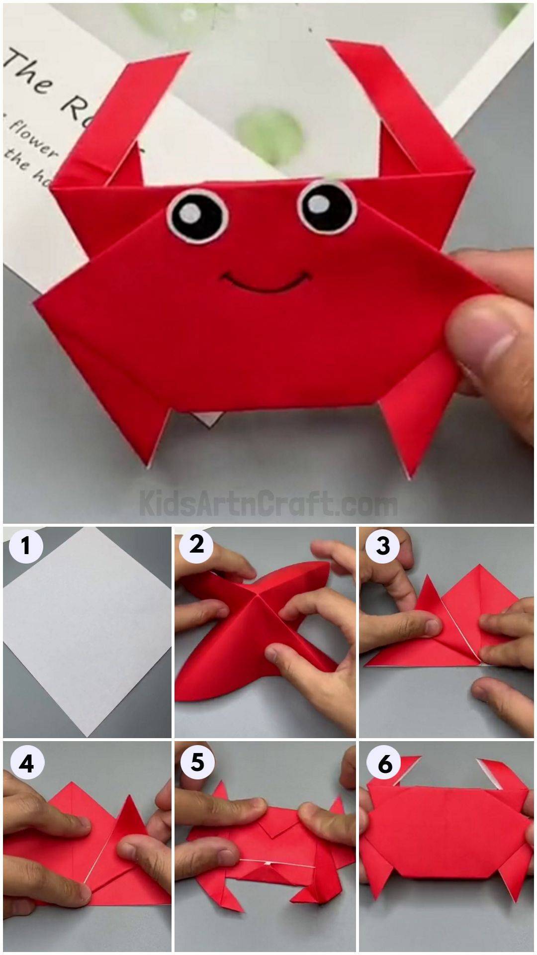 27 Easy Origami Tutorials Adorable Origami Crab Craft