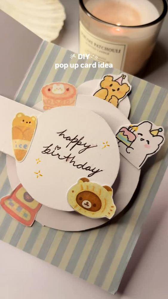 Adorable Pop-Up Birthday Card Craft