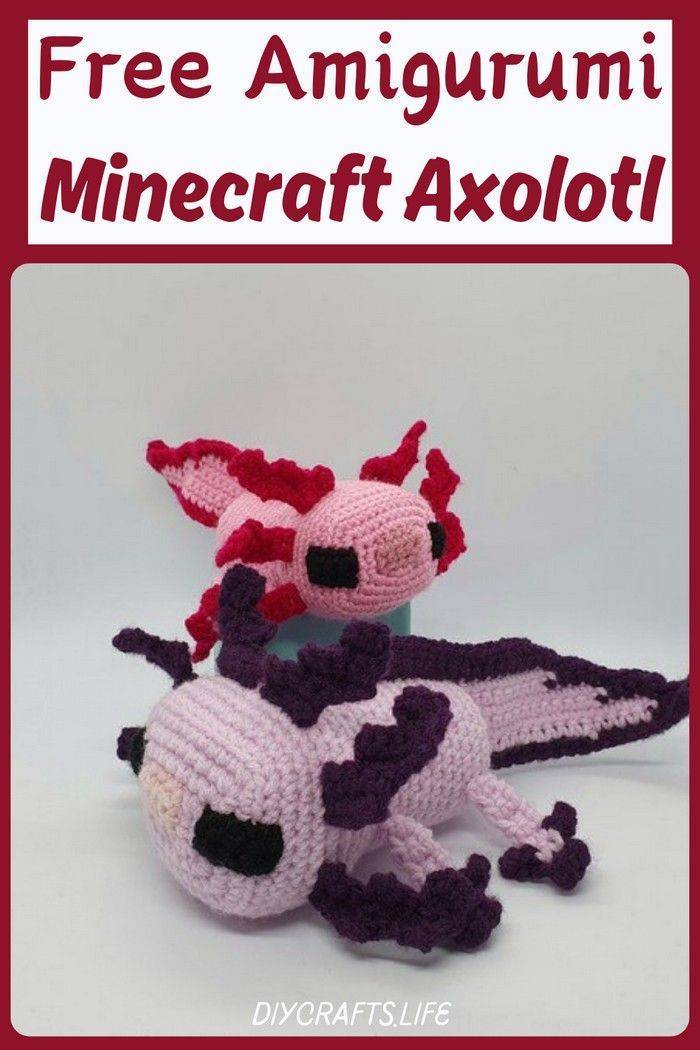 30 Axolotl Crochet Patterns Amigurumi Minecraft Axolotl Crochet Plushies