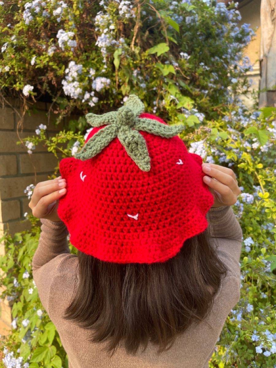 20 Strawberry Hat Patterns Amigurumi Strawberry Bucket Hat Crochet Project