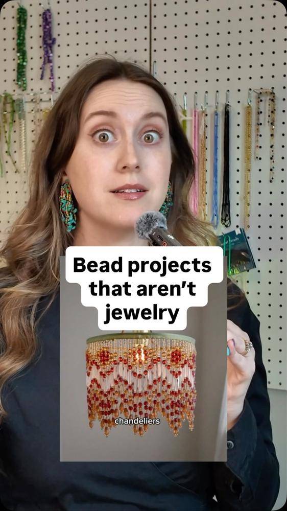 13 Things To Do With Beads Beaded Chandelier Cover Project