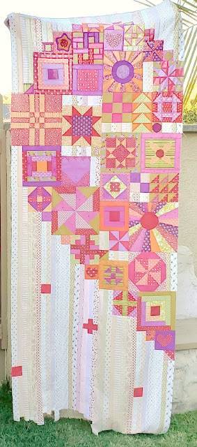 Boho Heart Patchwork Quilt