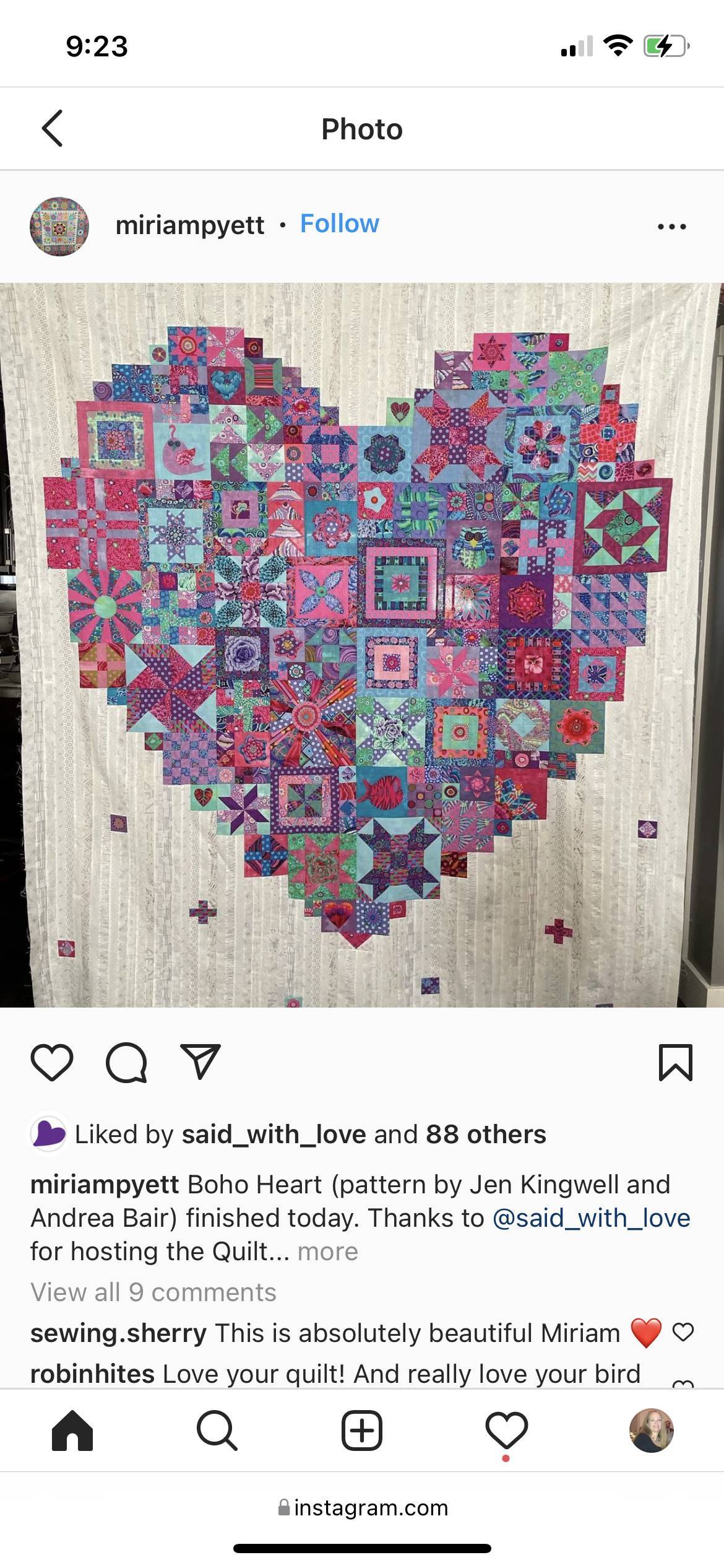 Boho Heart Patchwork Quilt Project