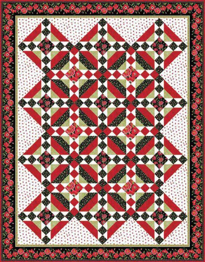 Bold Poppy Cotton Quilt Design