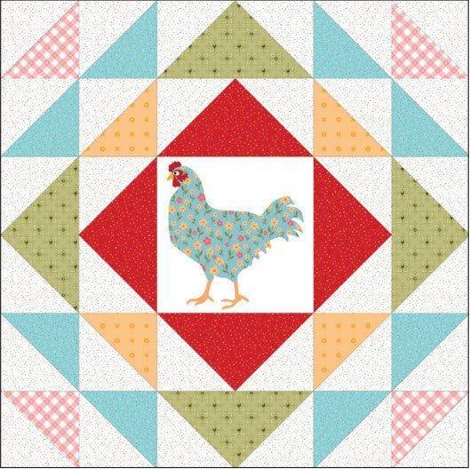 Charming Chicken Quilt Block Pattern