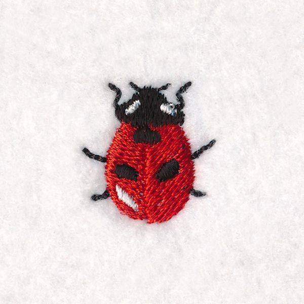 Charming Embroidered Ladybug Accent