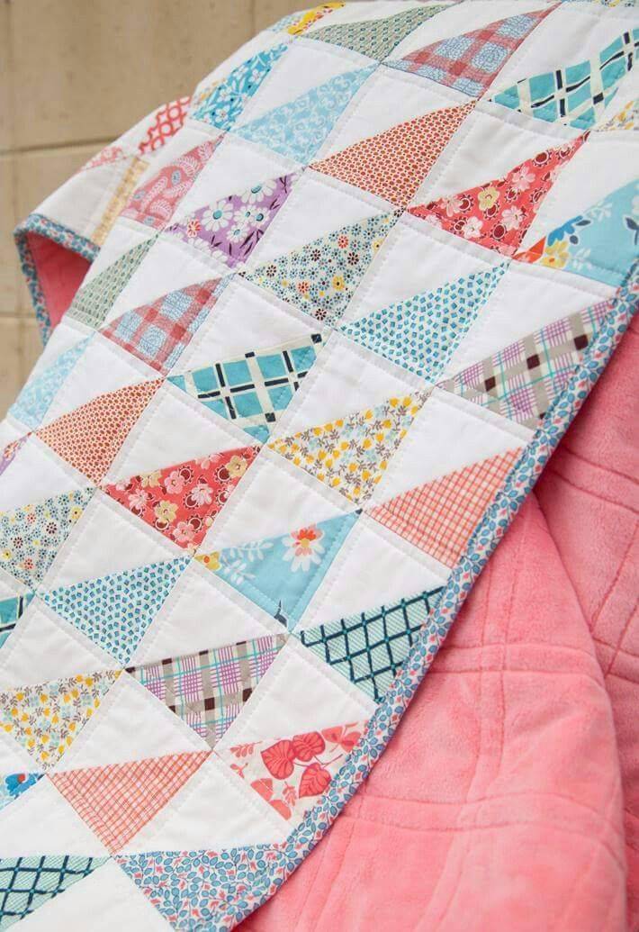 Charming Half-Square Triangle Quilt Project