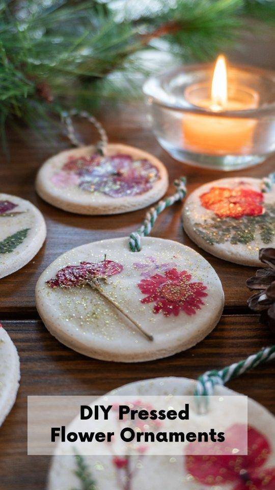 Charming Salt Dough Ornaments with Dried Botanicals