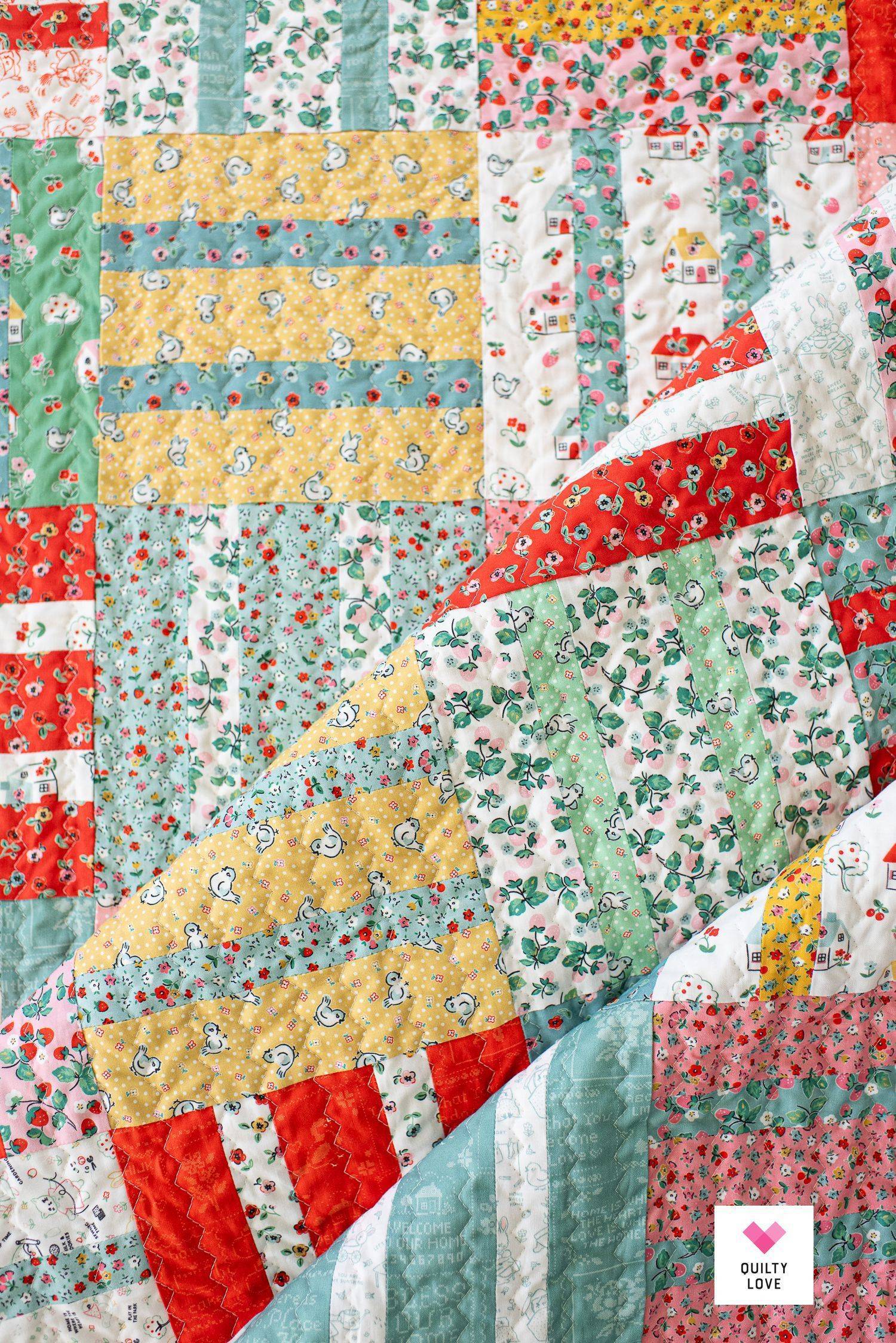 Charming Striped Layer Cake Quilt