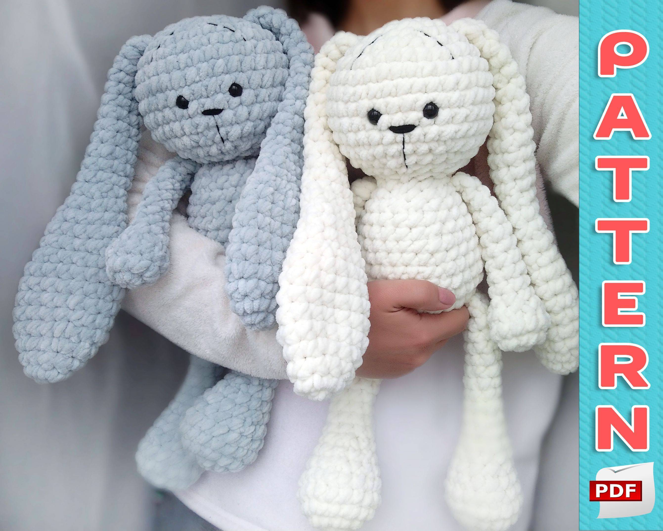21 Bunny Crochet Patterns Chunky Velvet Bunny Amigurumi Project