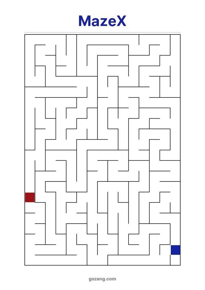 21 Printable Puzzles For Adults Classic Maze Challenge