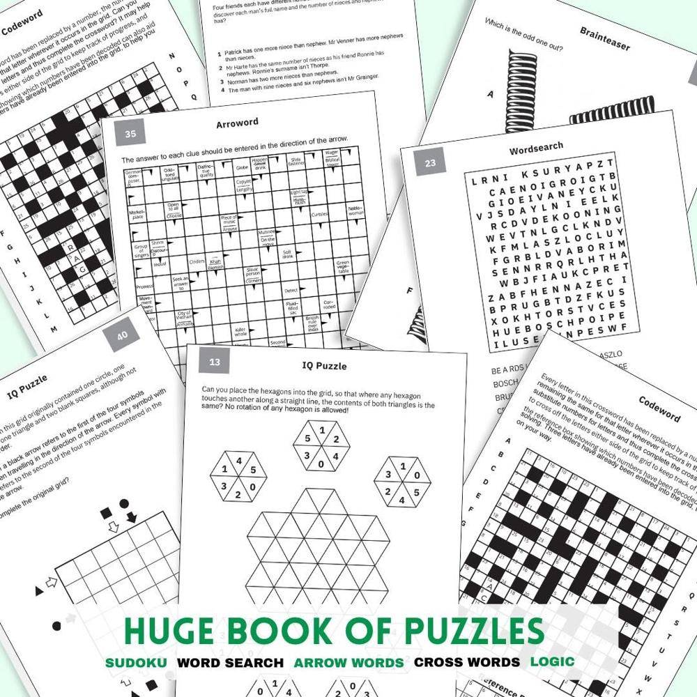 21 Printable Puzzles For Adults Collection of Engaging Printable Puzzles