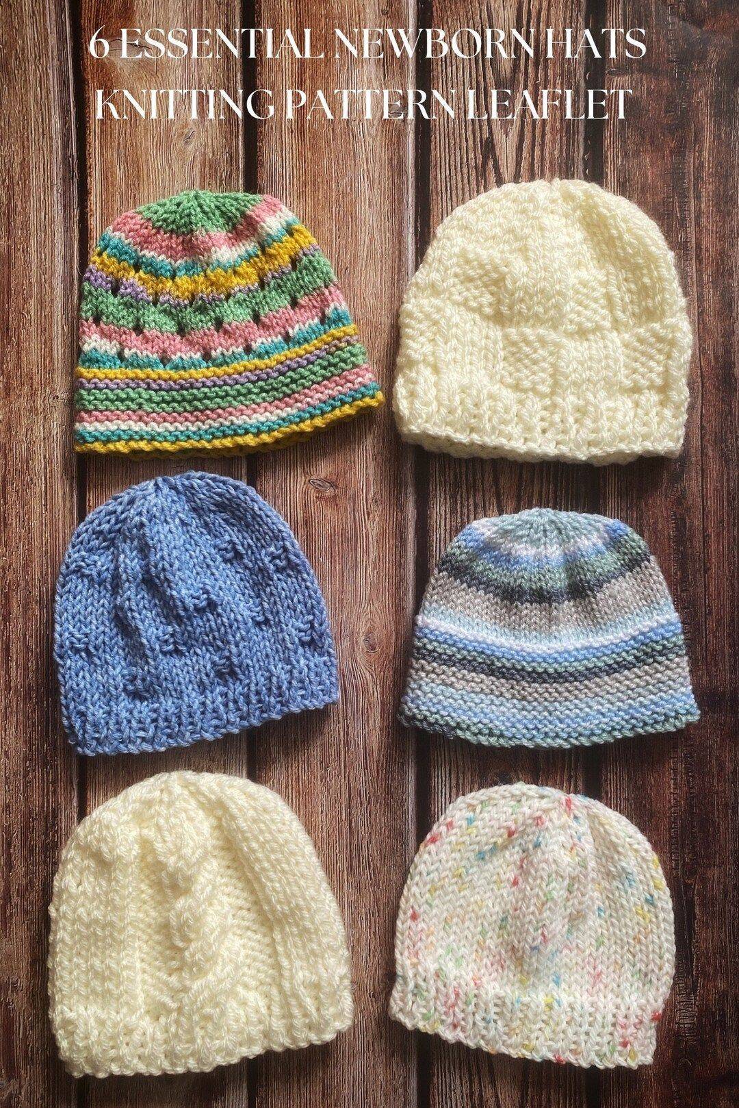 28 Baby Hat Knitting Patterns Collection of Six Cozy Newborn Knit Hats