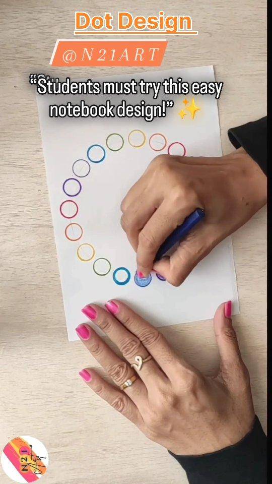 Colorful Dot Mandala Notebook Cover Design