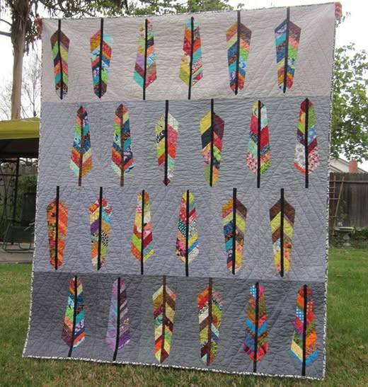 22 Feather Quilt Anna Maria Horner Quilt Patterns Colorful Feather Patchwork Quilt