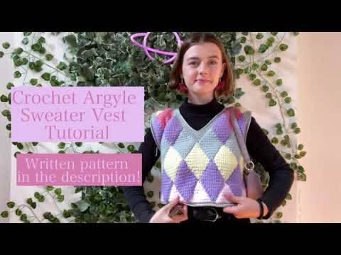 22 Knit Vest Patterns Crochet Argyle Sweater Vest Project