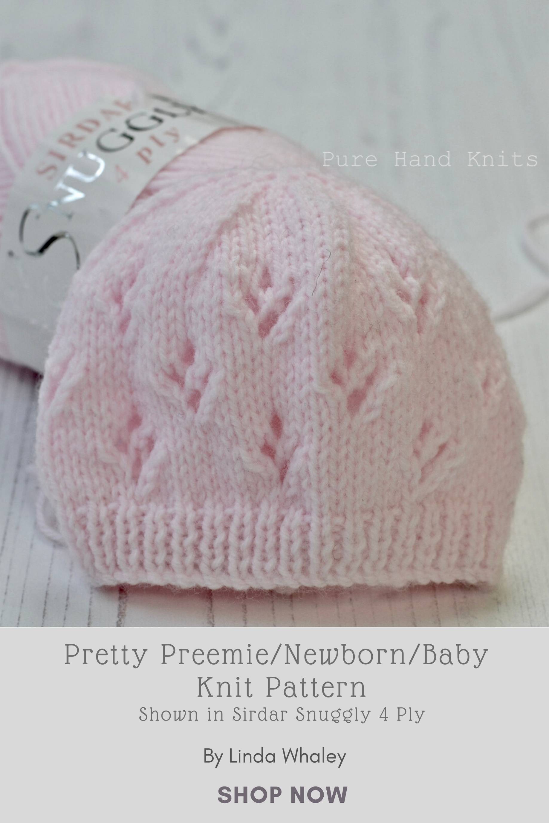 28 Baby Hat Knitting Patterns Delicate Leaf Stitch Baby Hat Knitting Pattern