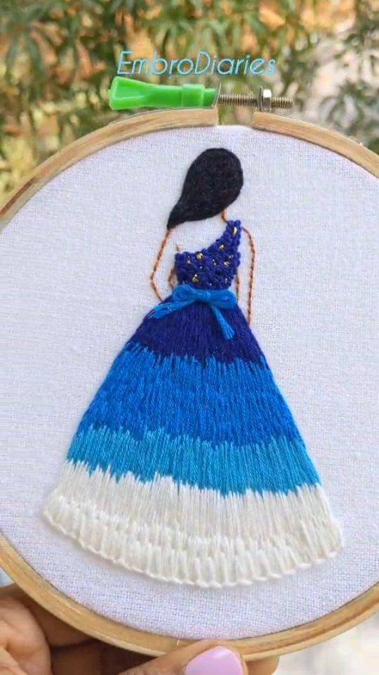 Embroidered Ballgown Fashion Design