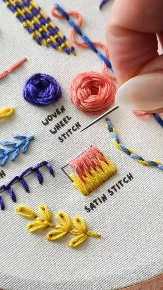 Embroidery Stitch Sampler Project
