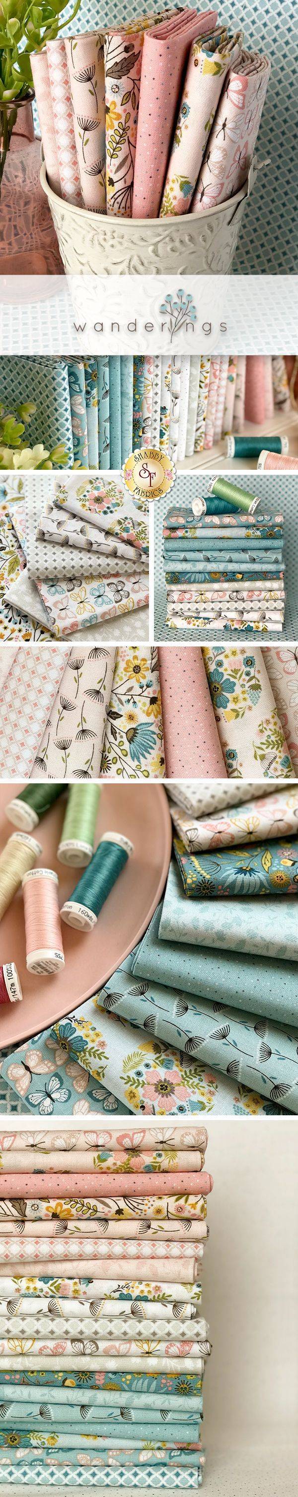 Floral and Butterfly Print Cotton Fabric Stash
