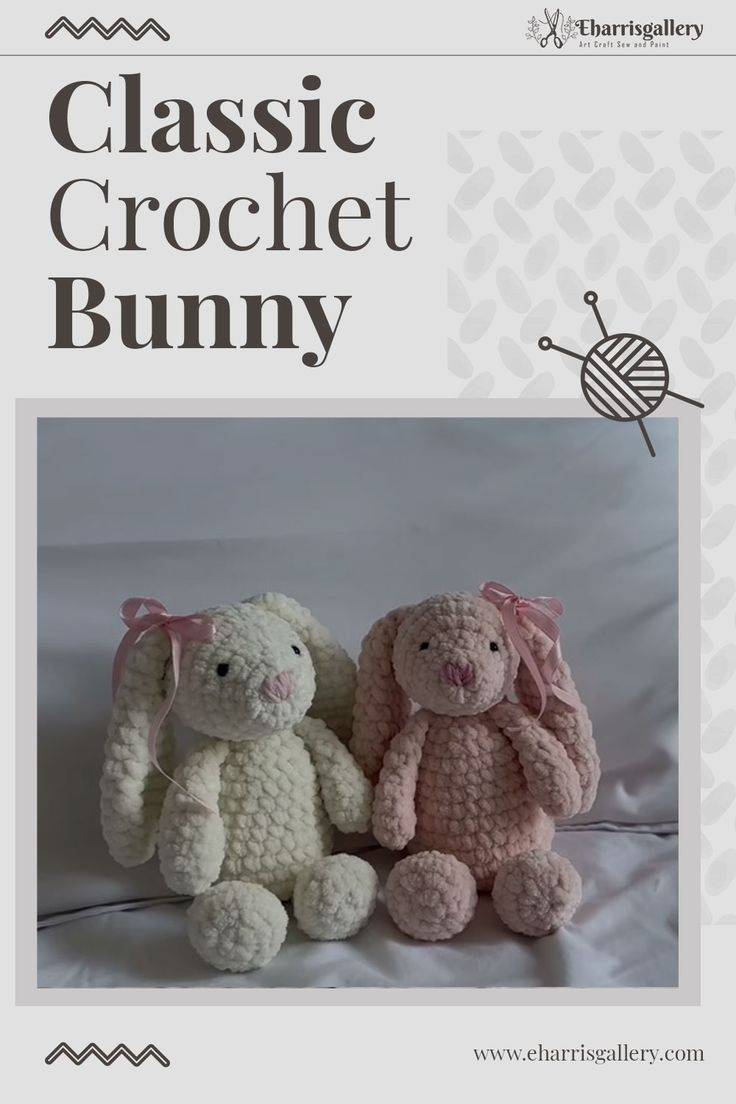 Fluffy Amigurumi Bunny Duo Project