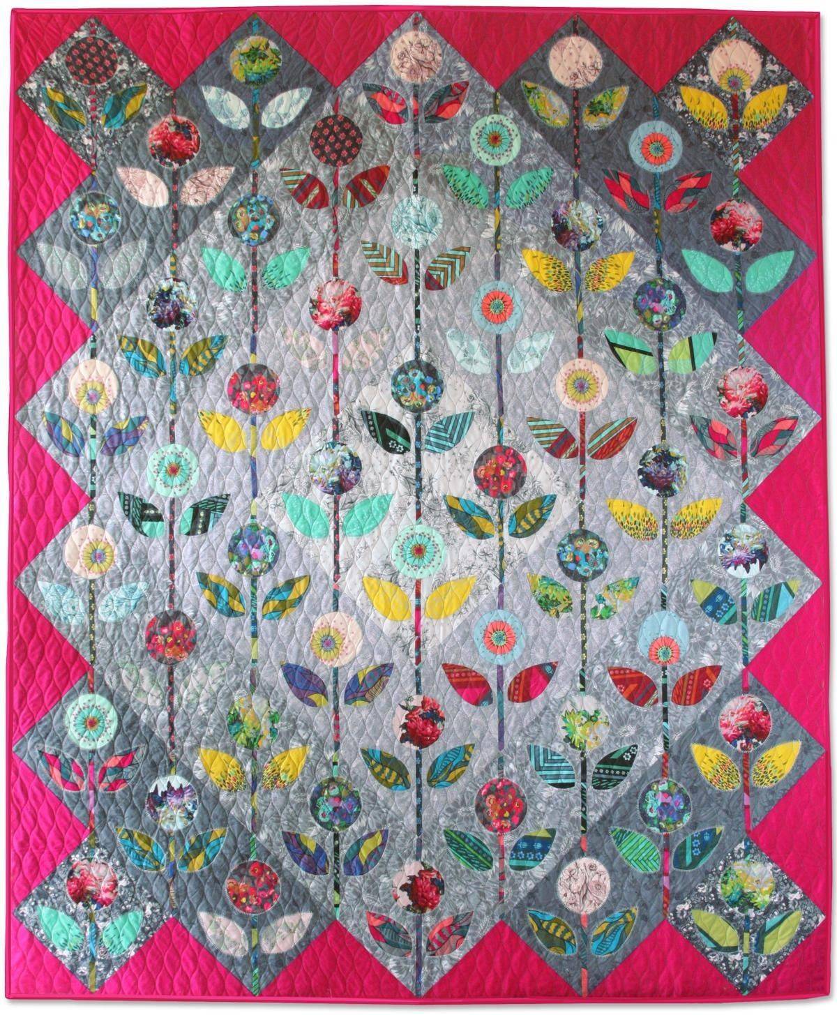 10 Folk Flower Quilt Anna Maria Horner Patterns Folk Flower Appliqué Quilt Project