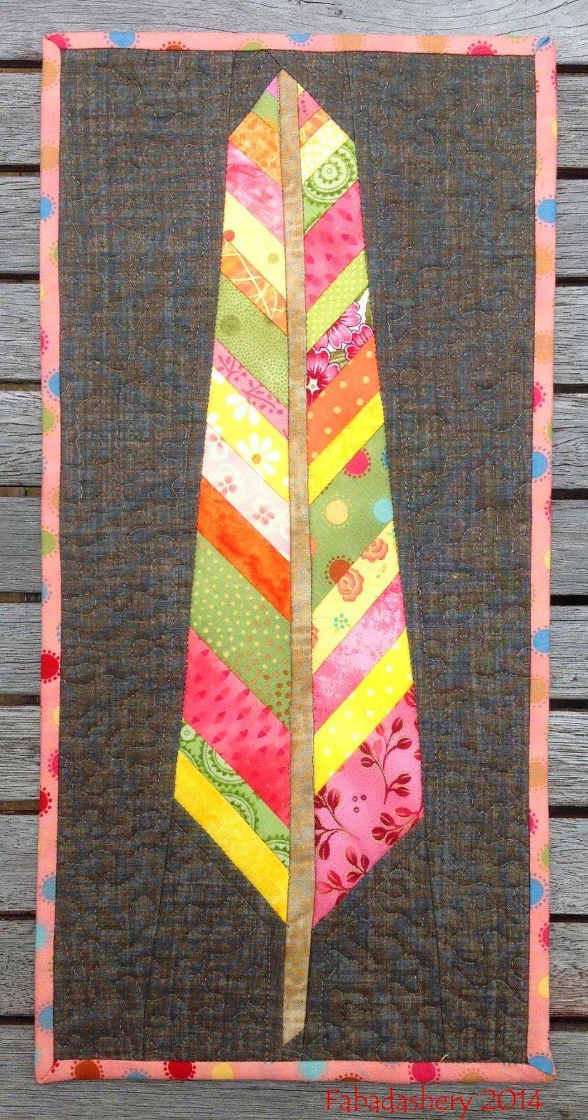 22 Feather Quilt Anna Maria Horner Quilt Patterns Foundation Pieced Feather Mini Quilt