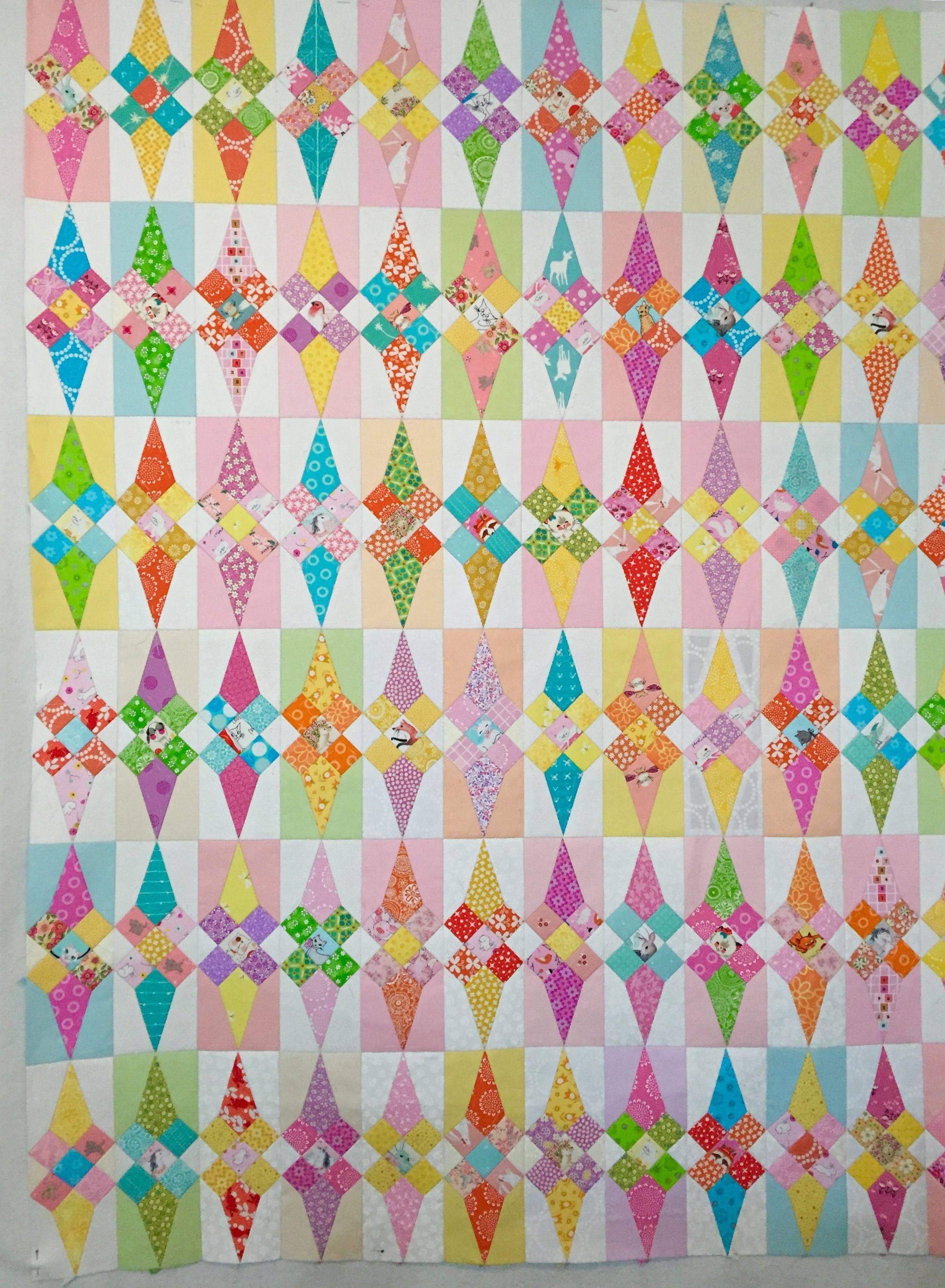 11 Glitter Jen Kingwell Patterns Gem-Inspired Diamond Patchwork Quilt