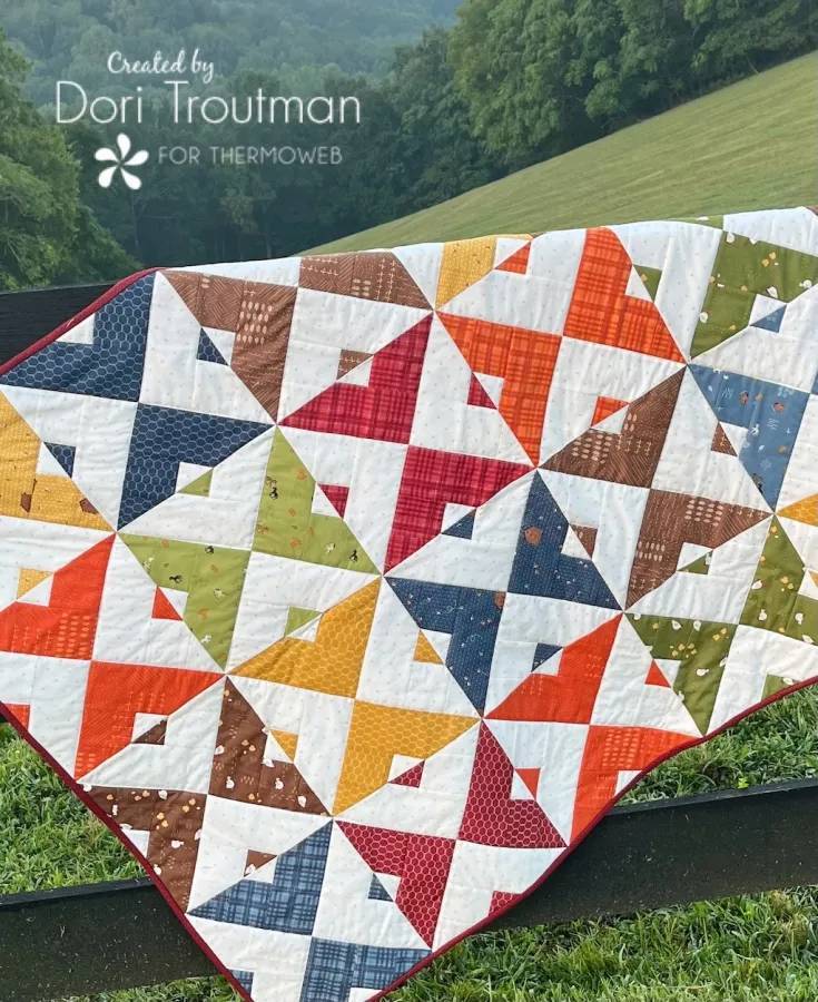 Geometric Patchwork Cotton Quilt