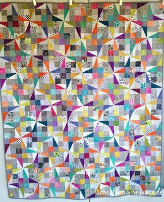 Geometric Starburst Patchwork Quilt
