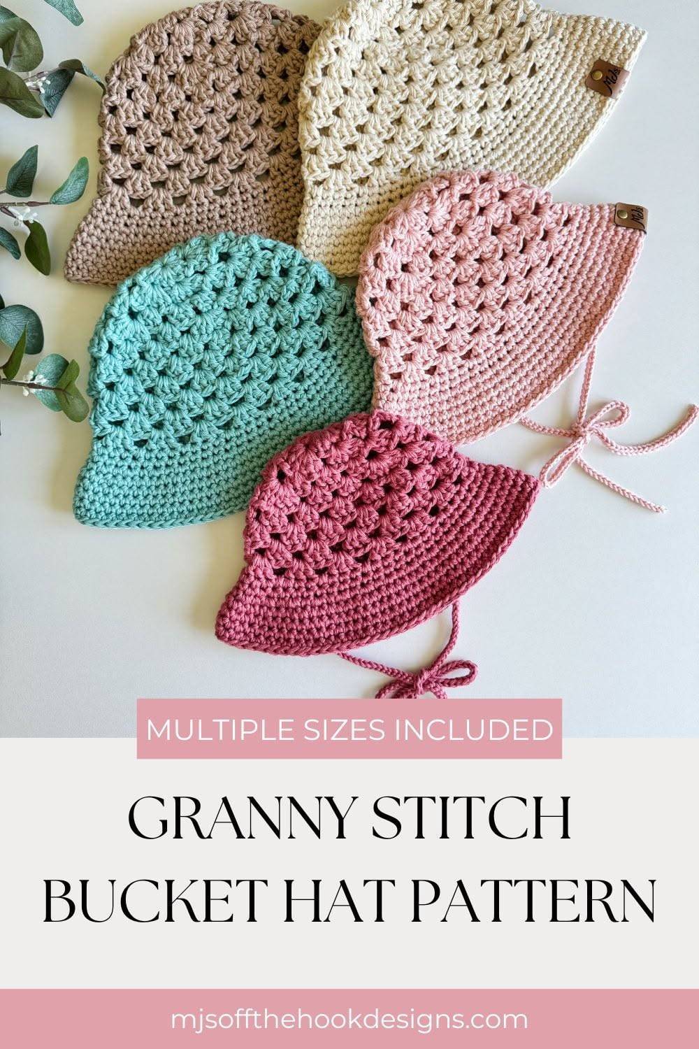 23 Crochet Bucket Hat Patterns Granny Stitch Crochet Bucket Hat Collection