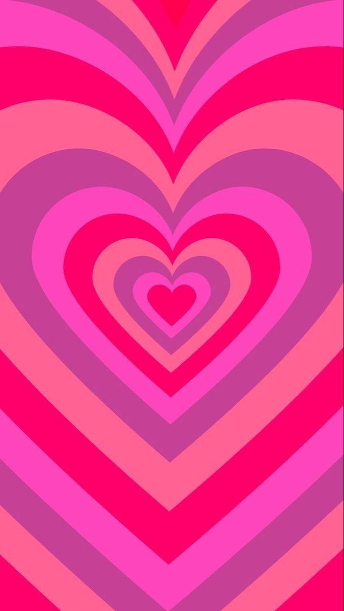 Groovy Retro Heart Pattern Craft Project
