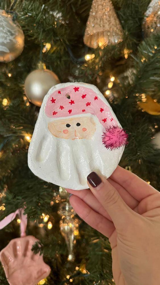 Hand-Painted Santa Claus Salt Dough Ornament