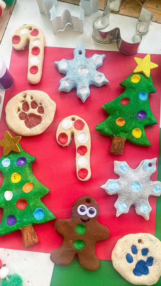Handmade Salt Dough Holiday Ornaments