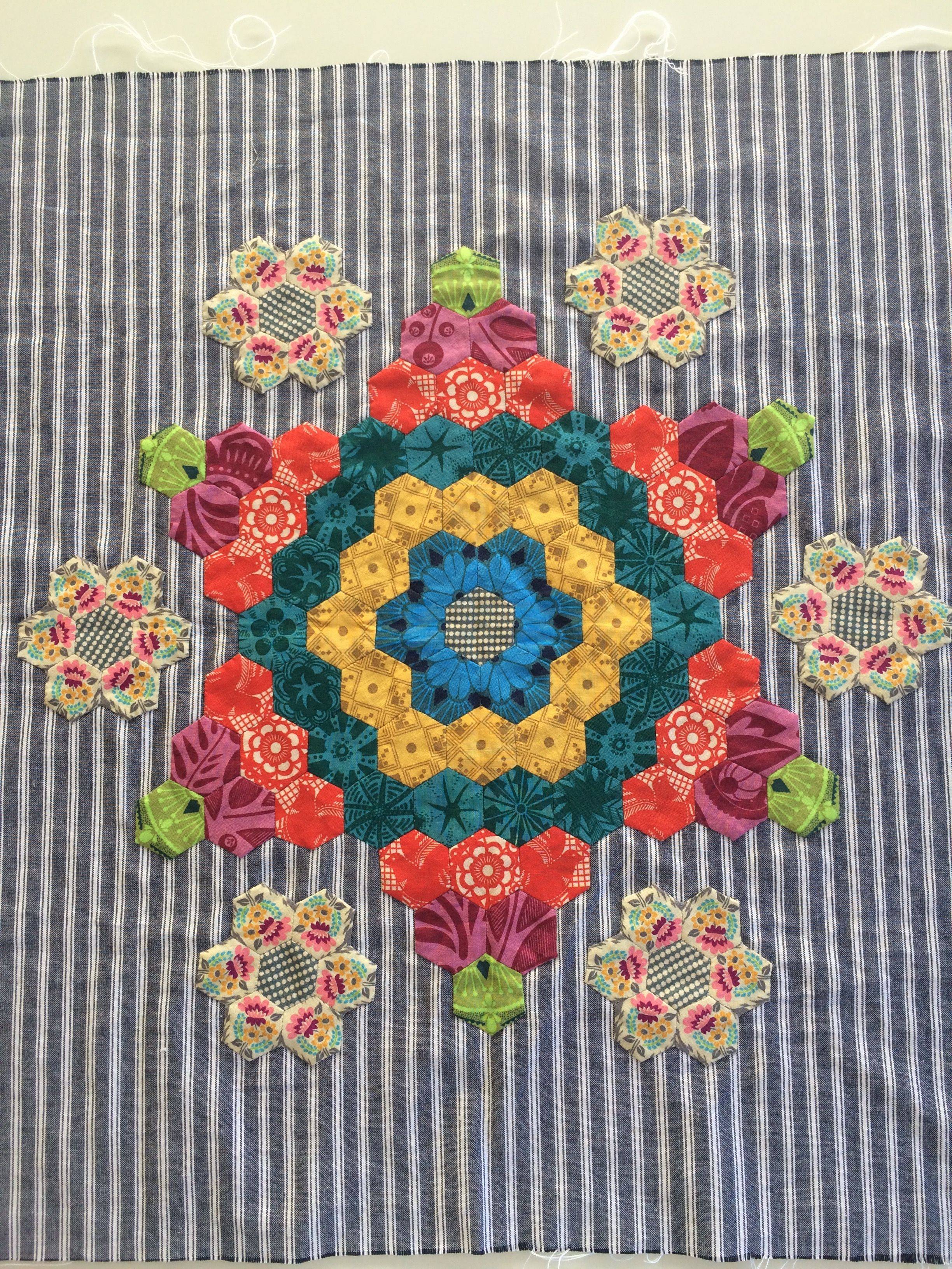 Hexagon Patchwork Quilt Block
