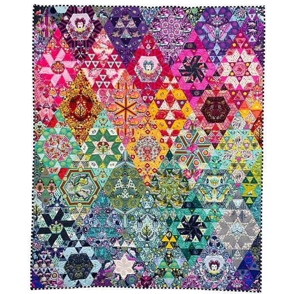 Intricate Geometric Patchwork Quilt Project
