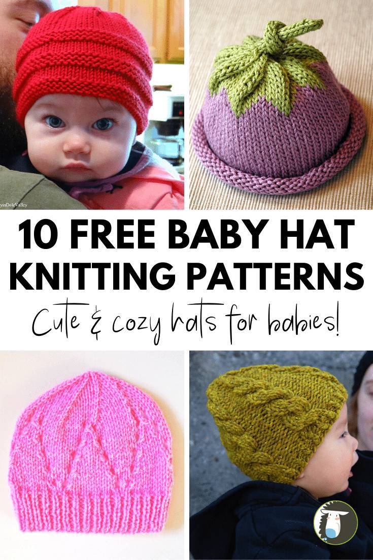 28 Baby Hat Knitting Patterns Knitted Baby Hat with Cable Detail