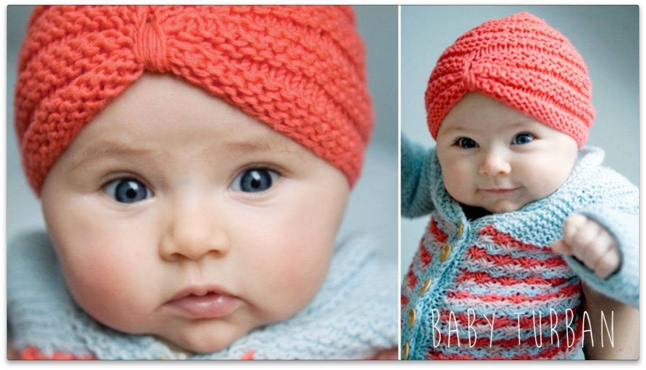 28 Baby Hat Knitting Patterns Knitted Baby Turban Hat